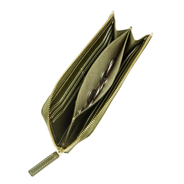  Portefeuille long zippé - Cuir italien, Tsuchiya Kaban